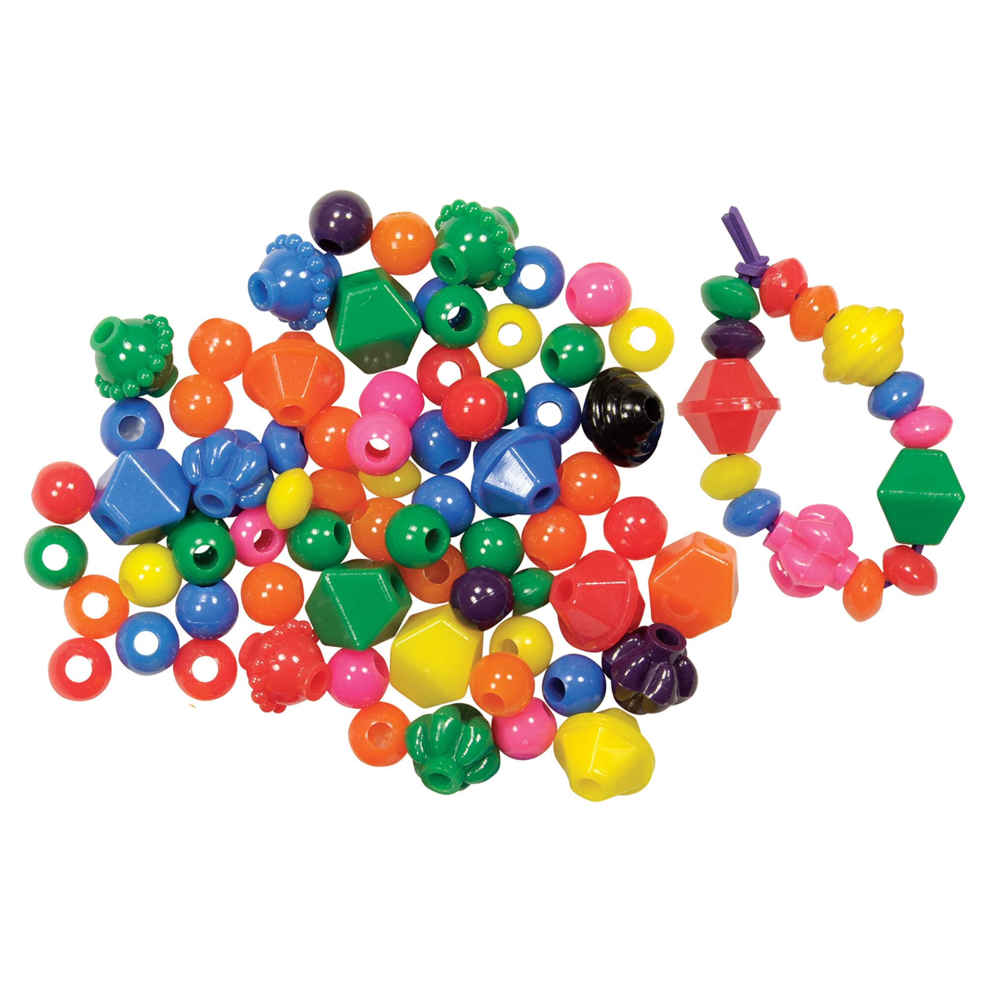Roylco® Brilliant Beads™, 3 Packs of 100